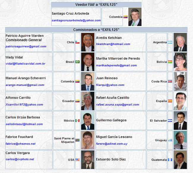 exfil125 comisionados nacionales